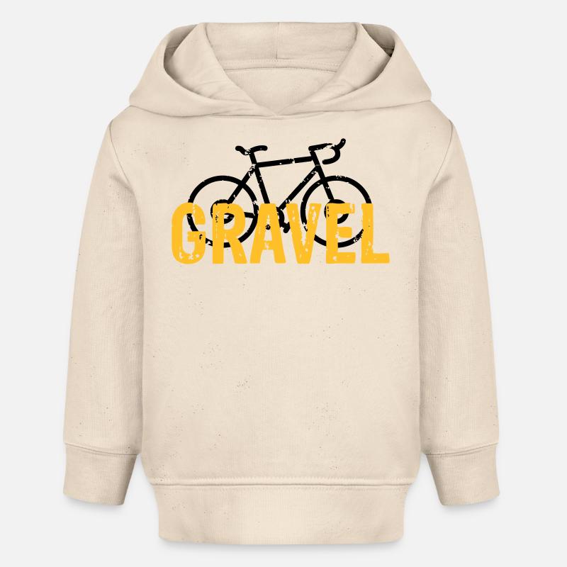 Vélo de gravier - Sweat à capuche bébé bio Stanley/Stella - écru doux