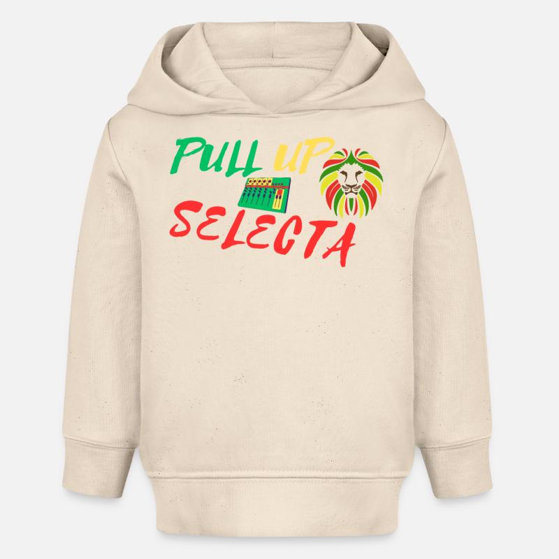 pull up - Sweat à capuche bébé bio Stanley/Stella - écru doux
