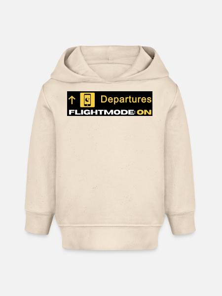 Departures Flightmode On - Flugmodus - Chillen - Baby Organic Hoodie Baby Cruiser von Stanley/Stella - Natur
