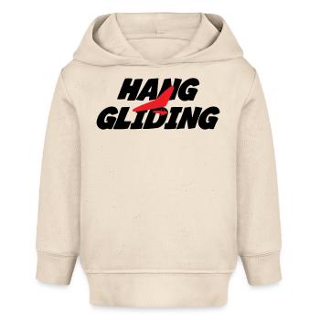 Intensive rote Drachenfliegergrafik - Baby Organic Hoodie Baby Cruiser von Stanley/Stella - Natur - Vorne