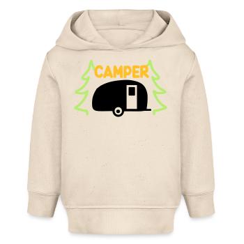 Camper - Urlaubsreif - Baby Organic Hoodie Baby Cruiser von Stanley/Stella - Natur - Vorne