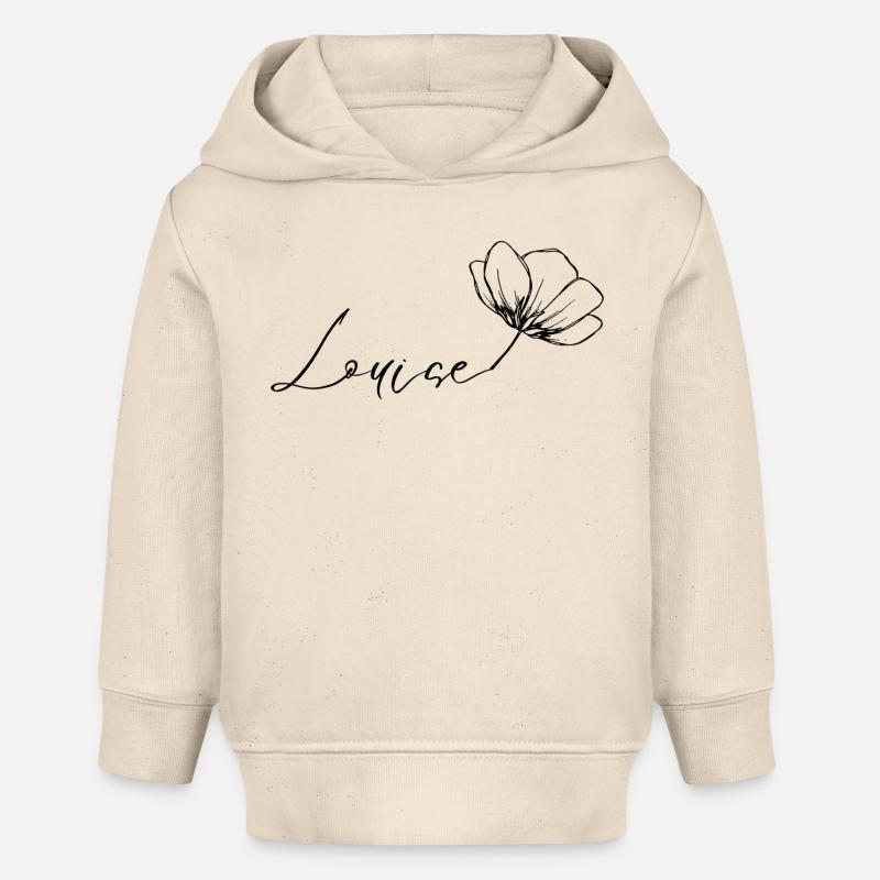 Louise - Sweat à capuche bébé bio Stanley/Stella - écru doux