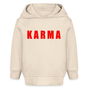 Karma - Sweat à capuche bébé bio Stanley/Stella - écru doux - Devant
