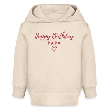 Happy Birthday Papa Lieblingsmensch Geburtstag - Baby Organic Hoodie Baby Cruiser von Stanley/Stella - Natur - Vorne