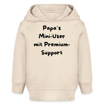 Papa’s User - Baby Organic Hoodie Baby Cruiser von Stanley/Stella - Natur - Vorne