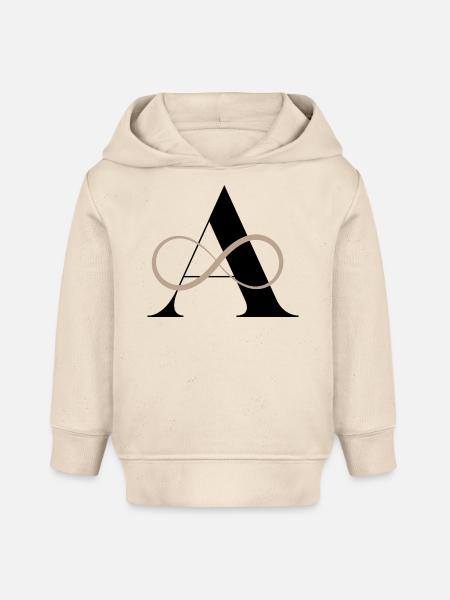 Buchstabe bis unendlich - Baby Organic Hoodie Baby Cruiser von Stanley/Stella - Natur