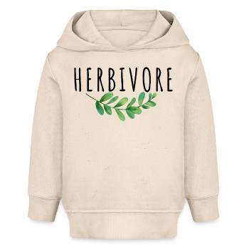 HERBIVORE - Sweat à capuche bébé bio Stanley/Stella - écru doux - Devant