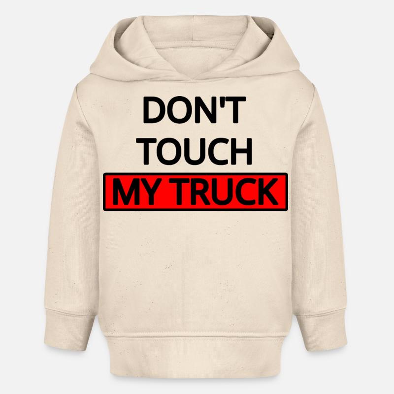 Camion - Sweat à capuche bébé bio Stanley/Stella - écru doux