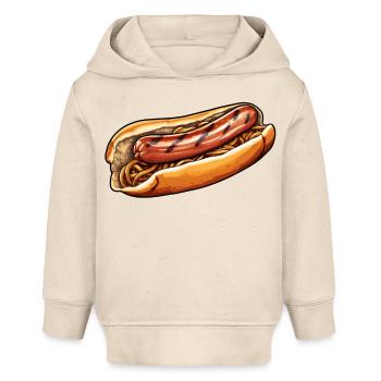 Bratwurst im Brötchen - Baby Organic Hoodie Baby Cruiser von Stanley/Stella - Natur - Vorne
