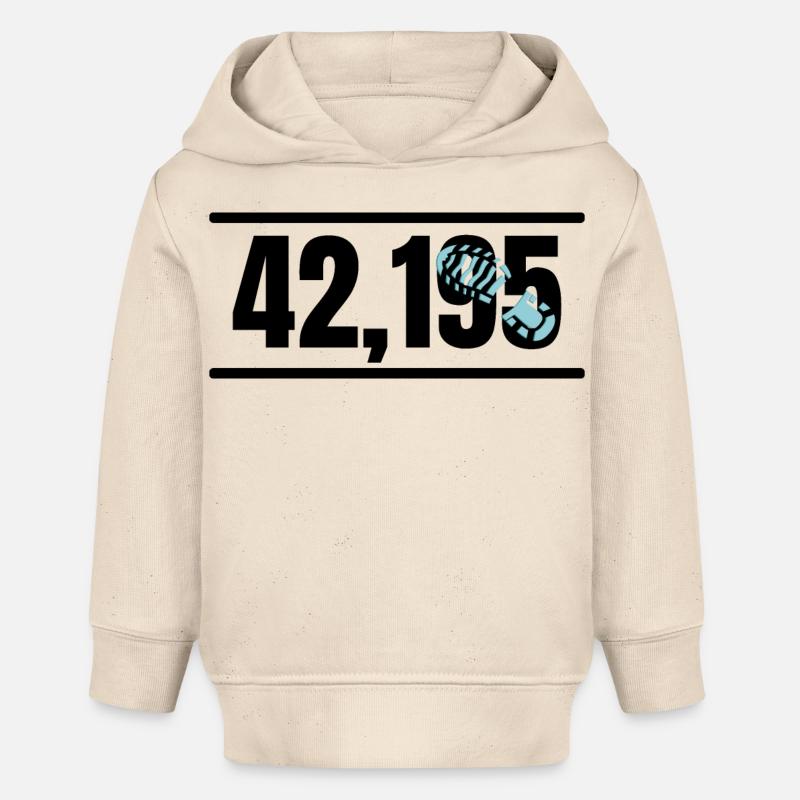 Marathon Course Jogging - Sweat à capuche bébé bio Stanley/Stella - écru doux
