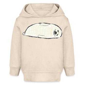 Robbenbaby / Babyseal Design III - Baby Organic Hoodie Baby Cruiser von Stanley/Stella - Natur - Vorne