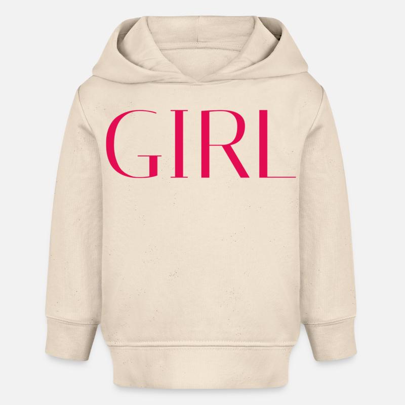 FILLE - Sweat à capuche bébé bio Stanley/Stella - écru doux