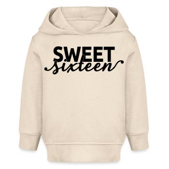Süßes sechzehn süßes Geschenk zum 16. Geburtstag 16 Jahre alt - Baby Organic Hoodie Baby Cruiser von Stanley/Stella - Natur - Vorne