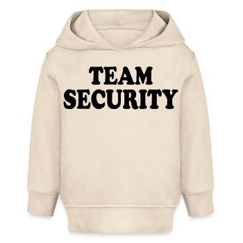 Team security - Baby Organic Hoodie by Stanley/Stella - soft Ecru - Front
