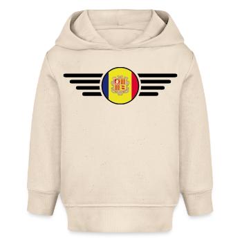 Andorra Stil Design T-Shirt - Baby Organic Hoodie Baby Cruiser von Stanley/Stella - Natur - Vorne