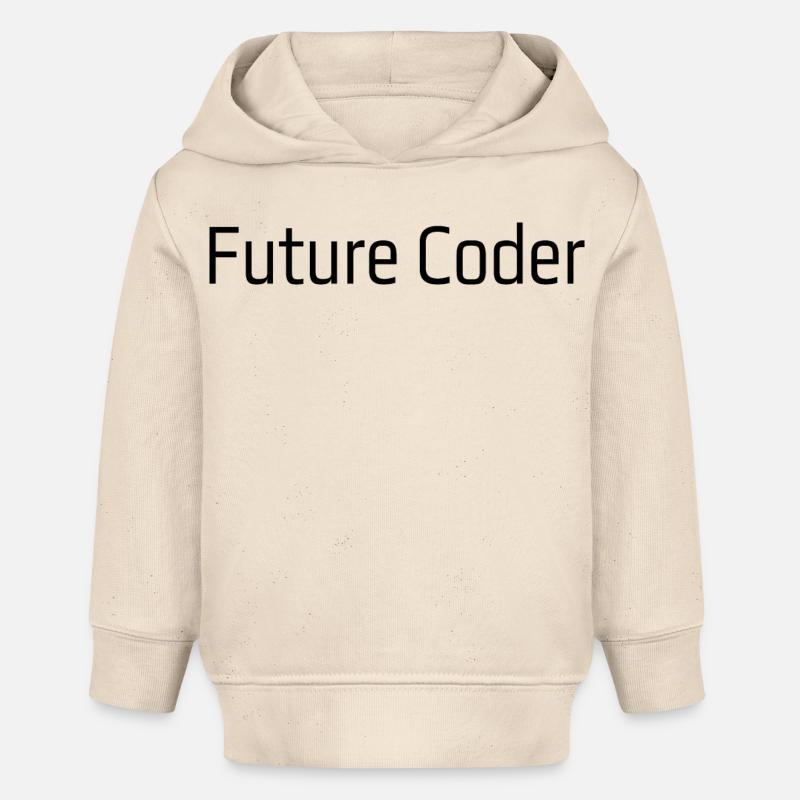 Future Coder - Baby Organic Hoodie by Stanley/Stella - soft Ecru