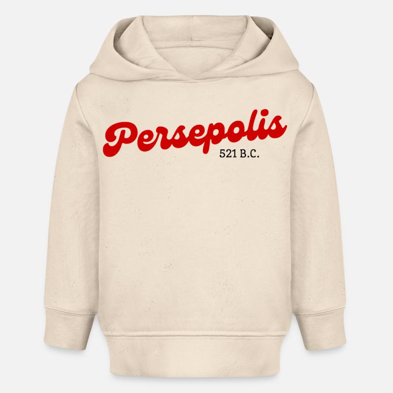 Persepolis - Iran - Sweat à capuche bébé bio Stanley/Stella - écru doux