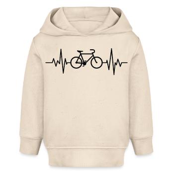 Herzfrequenz-Radfahren - Baby Organic Hoodie Baby Cruiser von Stanley/Stella - Natur - Vorne