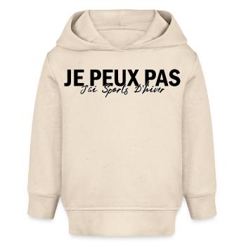 Ich kann keinen Wintersport treiben - Baby Organic Hoodie Baby Cruiser von Stanley/Stella - Natur - Vorne