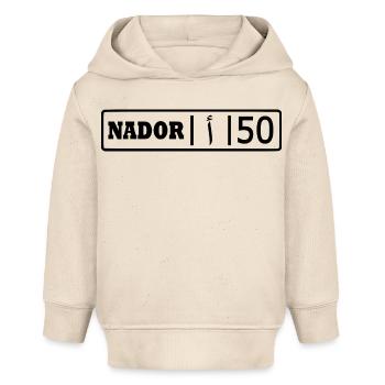 Plaque d’immatriculation Nador ا 50 - Sweat à capuche bébé bio Stanley/Stella - écru doux - Devant