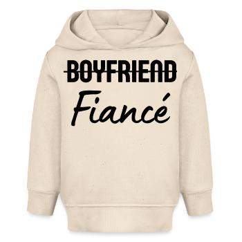 Fiancé Boyfriend - Baby Organic Hoodie by Stanley/Stella - soft Ecru - Front