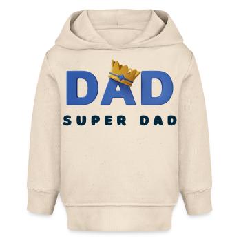 Super-Papa - Baby Organic Hoodie Baby Cruiser von Stanley/Stella - Natur - Vorne