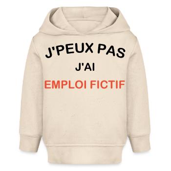 Ich kann nicht, ich habe einen fiktiven Job - Baby Organic Hoodie Baby Cruiser von Stanley/Stella - Natur - Vorne