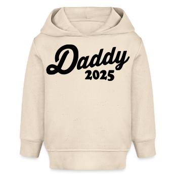 Daddy 2025 - Sweat à capuche bébé bio Stanley/Stella - écru doux - Devant