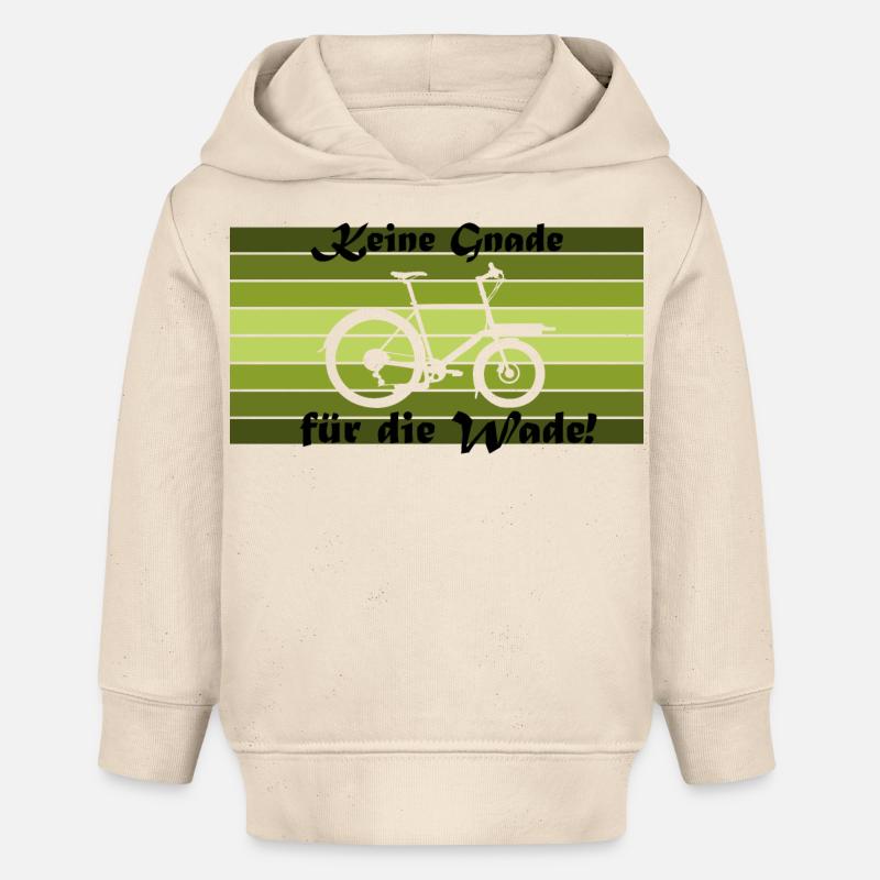 Pas de pitié pour le mollet !, vélo cargo Omnium - Sweat à capuche bébé bio Stanley/Stella - écru doux