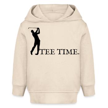 Tee time ! - Sweat à capuche bébé bio Stanley/Stella - écru doux - Devant