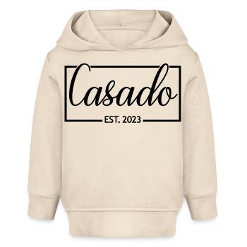 2023 Hochzeitsfeier des Verlobungsbräutigams - Baby Organic Hoodie Baby Cruiser von Stanley/Stella - Natur - Vorne