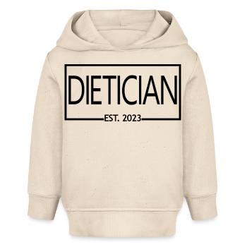 Diététicien Est. 2023 Étudiant diététicien diplômé - Sweat à capuche bébé bio Stanley/Stella - écru doux - Devant