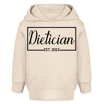 Diététicienne Est. 2023 Étudiant Diététicien Diplômé - Sweat à capuche bébé bio Stanley/Stella - écru doux - Devant