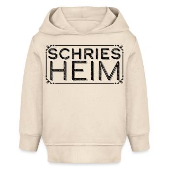Schriesheim im Rahmen - Baby Organic Hoodie Baby Cruiser von Stanley/Stella - Natur - Vorne