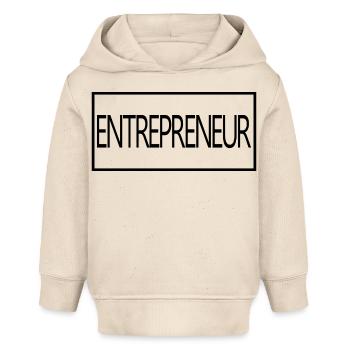 Entrepreneur fier d’un cadeau d’entrepreneur diplômé - Sweat à capuche bébé bio Stanley/Stella - écru doux - Devant