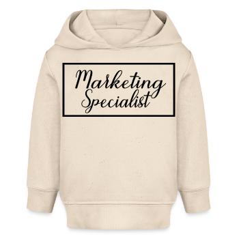 Spécialiste du marketing Fier spécialiste du marketing diplômé - Sweat à capuche bébé bio Stanley/Stella - écru doux - Devant