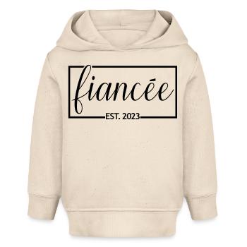 Verlobte Est. 2023 Verlobung Braut Dusche Hochzeit - Baby Organic Hoodie Baby Cruiser von Stanley/Stella - Natur - Vorne