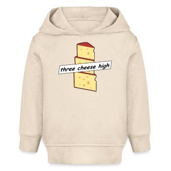 three cheese high - Dreikäsehoch - Baby Organic Hoodie Baby Cruiser von Stanley/Stella - Natur - Vorne