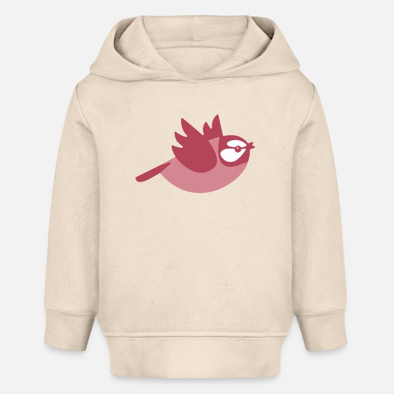 Petit oiseau volant, un - Sweat à capuche bébé bio Stanley/Stella - écru doux