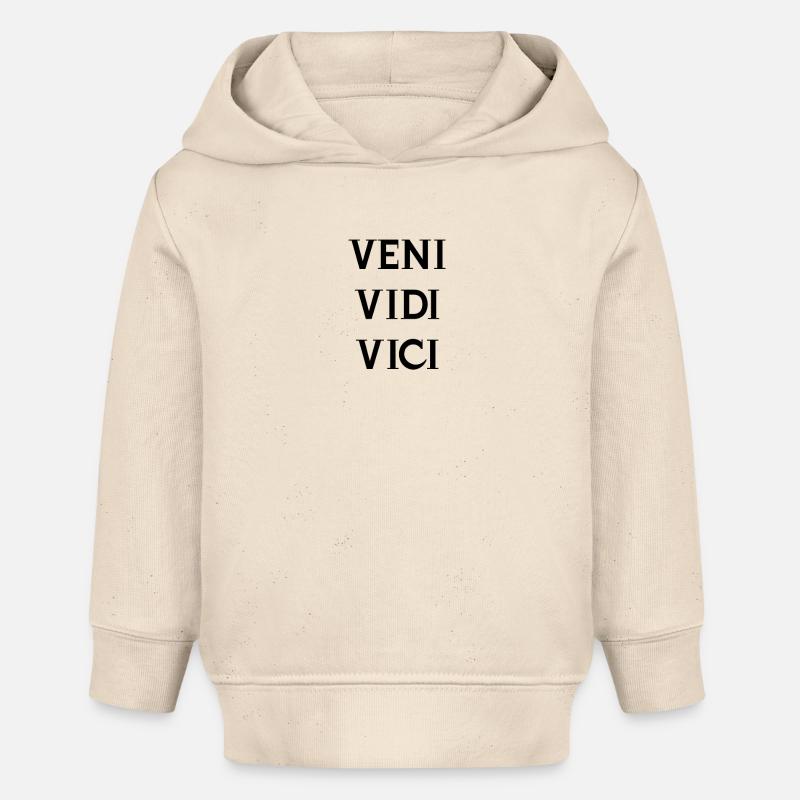 Veni vidi vici - Sweat à capuche bébé bio Stanley/Stella - écru doux
