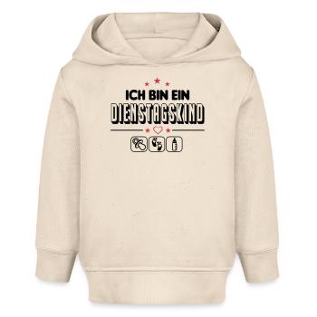 Dienstagskind Geboren am Dienstag Baby Säugling - Baby Organic Hoodie Baby Cruiser von Stanley/Stella - Natur - Vorne