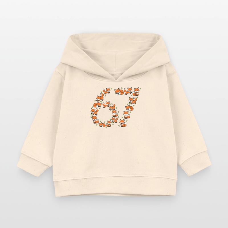 Fox Ring Pattern 67 Meme Baby Organic Hoodie by Stanley/Stella