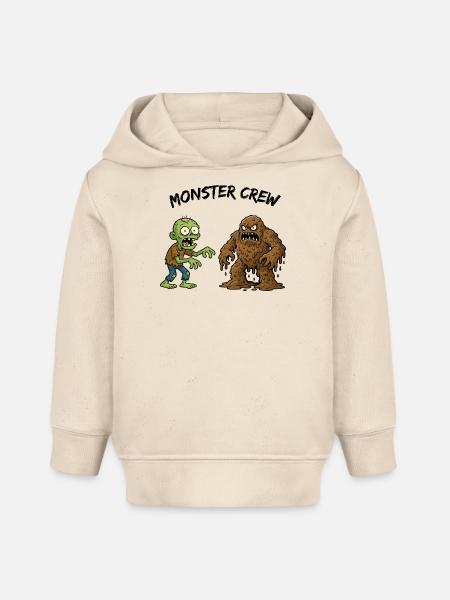 Zombie und Schlammmonster Duo - Baby Organic Hoodie Baby Cruiser von Stanley/Stella - Natur
