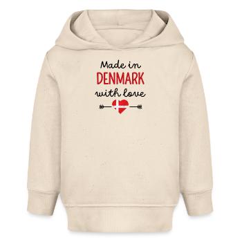 Fabriqué au Danemark avec amour – Vêtements pour bébé - Sweat à capuche bébé bio Stanley/Stella - écru doux - Devant