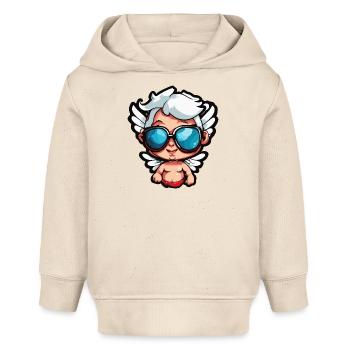 Amor / Liebe / Pfeil / Herz / Valentinstag - Baby Organic Hoodie Baby Cruiser von Stanley/Stella - Natur - Vorne