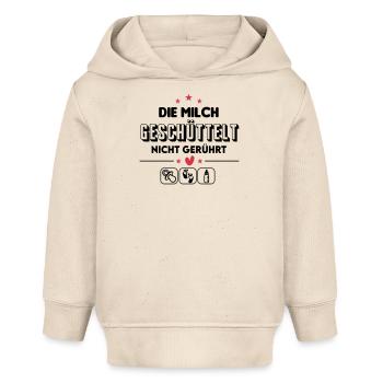 Milch Flasche geben Durst essen Baby Säugling - Baby Organic Hoodie Baby Cruiser von Stanley/Stella - Natur - Vorne