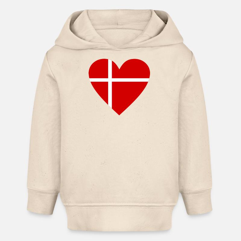Danemark - Sweat à capuche bébé bio Stanley/Stella - écru doux