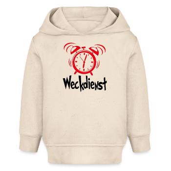 Baby Weckdient Wecker Babysprüche Schreien Lustig - Baby Organic Hoodie Baby Cruiser von Stanley/Stella - Natur - Vorne
