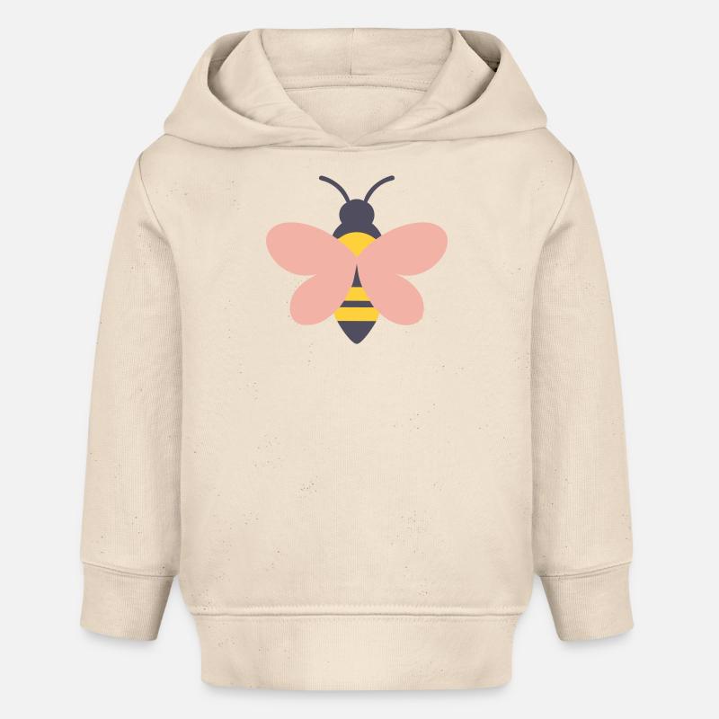 Bourdon - Sweat à capuche bébé bio Stanley/Stella - écru doux