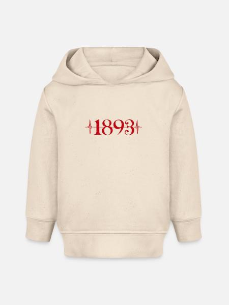 1893 Herzschlag Stuttgart Fußball - Baby Organic Hoodie Baby Cruiser von Stanley/Stella - Natur